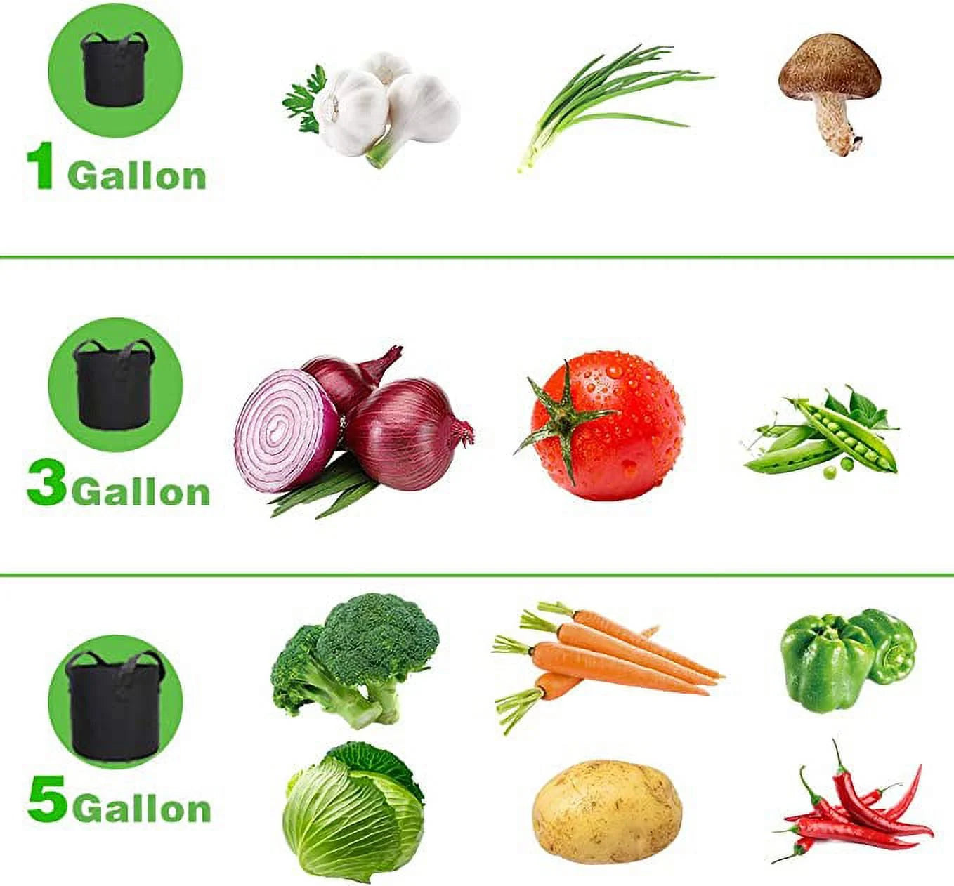 20 Gal Cylindrical Grow Bag with Handles (6 Count)