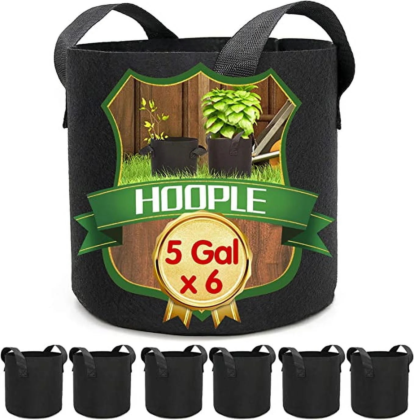 20 Gal Cylindrical Grow Bag with Handles (6 Count)
