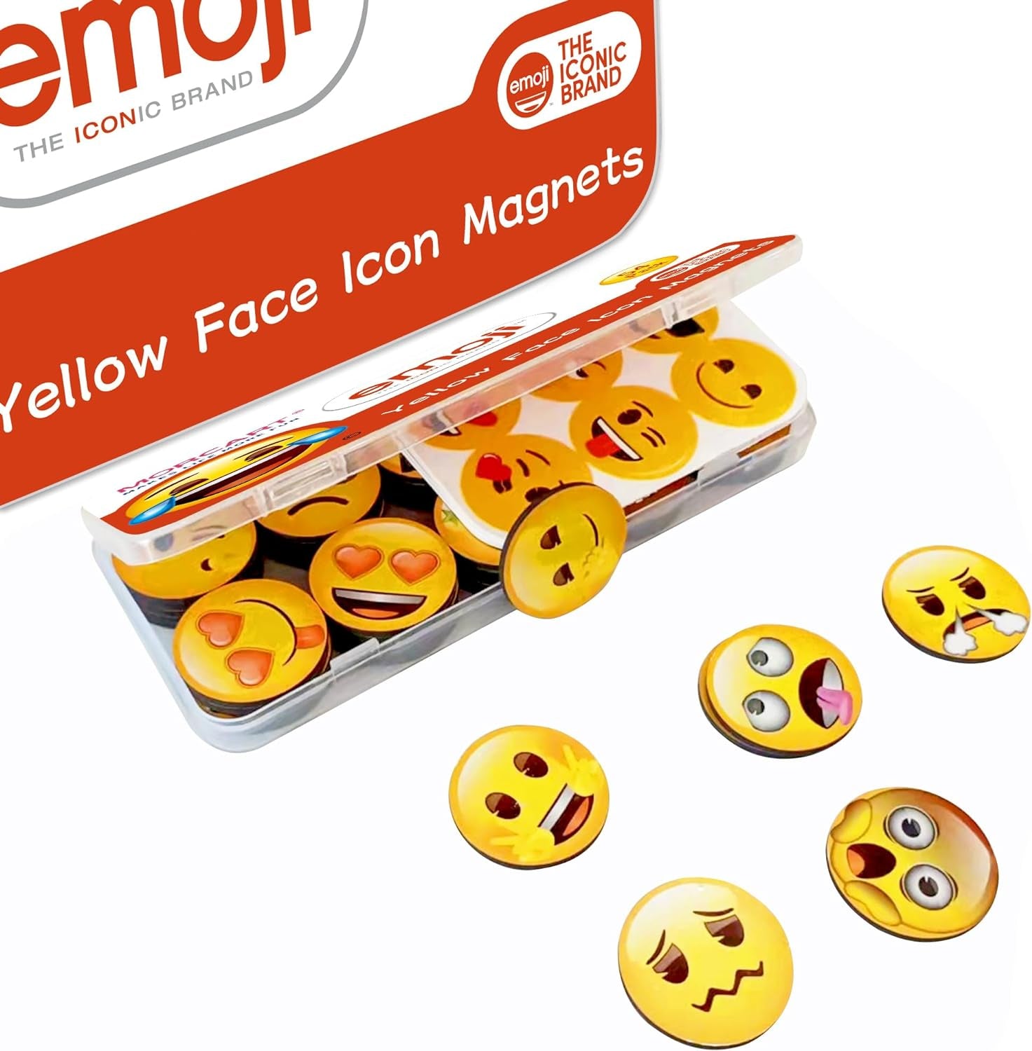 54 Emoji Magnets Refrigerator Magnets Fridge Magnets for Whiteboard Locker Decorative Magnets - Cute Funny Magnets for School Home Kitchen Office Gift for Family and Friend