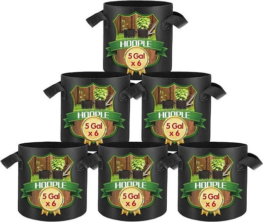 20 Gal Cylindrical Grow Bag with Handles (6 Count)