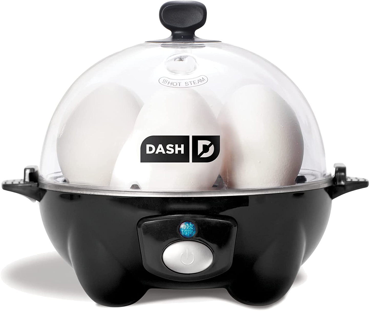 Rapid Egg Cooker: 6 Egg Capacity Electric Egg Cooker for Hard Boiled Eggs, Poached Eggs, Scrambled Eggs, or Omelets with Auto Shut off Feature - Black (DEC005BK)